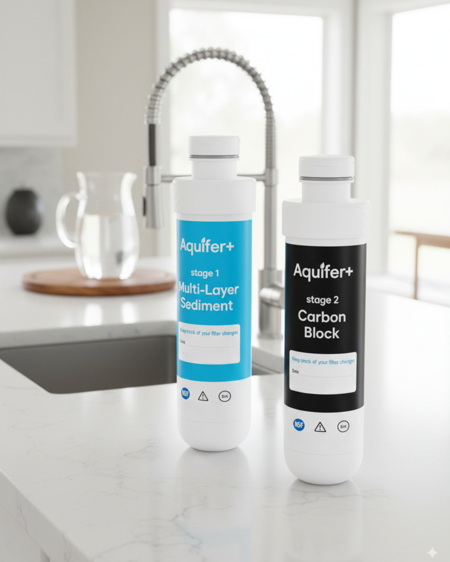 Dual replacement filter set